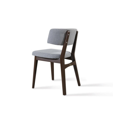 Silla de madera moderna gris Diseño de silla nuevo para comedor Mobiliario de diseñador