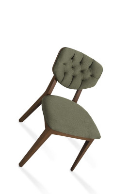 Silla de comedor Chesterfield tapizada Sillas de lujo Muebles Tapizados