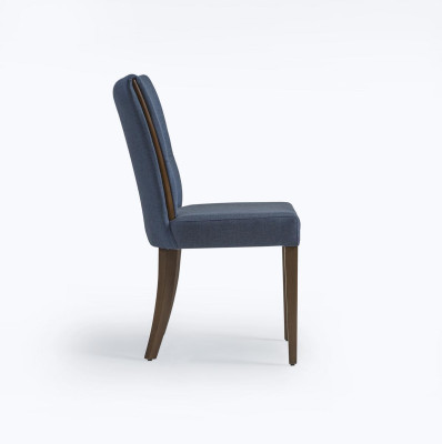 Silla moderna azul muebles diseño lujo comedor asiento tapizado