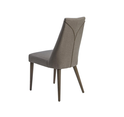 Silla de madera con asiento de tela silla de comedor nueva muebles de diseñador de lujo sillas