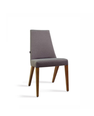 Silla gris de lujo moderna para comedor, diseño de silla de madera nueva.