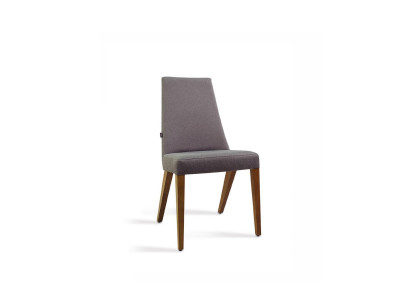 Silla gris de lujo moderna para comedor, diseño de silla de madera nueva.