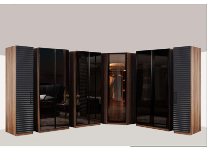 Muebles de dormitorio Armario esquinero moderno Armario de madera de lujo