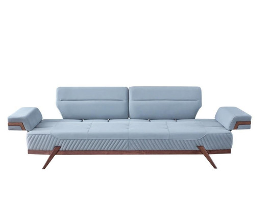 Sofás modernos de diseño Azul de 3 plazas Sofás tapizados en cuero Nuevos