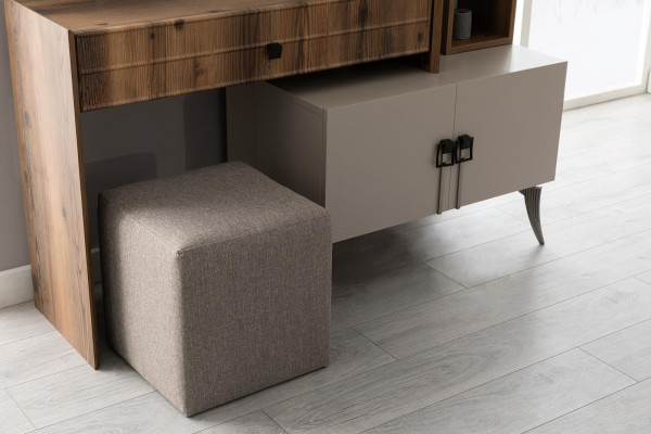 Moderna tocador de madera para dormitorio con espejo muebles de lujo de diseño.