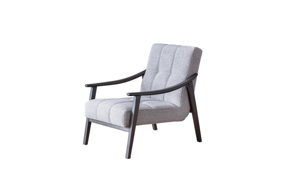 Diseñador gris sillón sala de estar muebles de asiento estructura de madera de lujo nueva