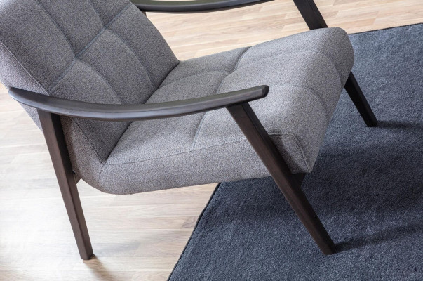 Diseñador gris sillón sala de estar muebles de asiento estructura de madera de lujo nueva