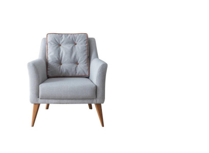 Sillón de diseño individual para sala de estar de color azul claro muebles de silla de relajación.