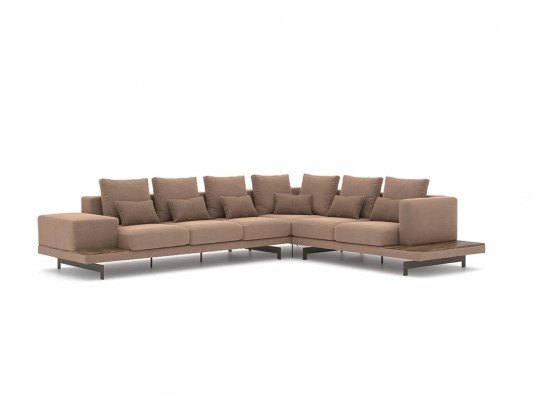 Sofá esquinero L de lujo para sala de estar de diseño nuevo
