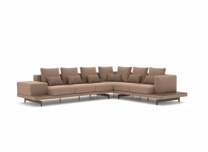 Sofá esquinero L de lujo para sala de estar de diseño nuevo