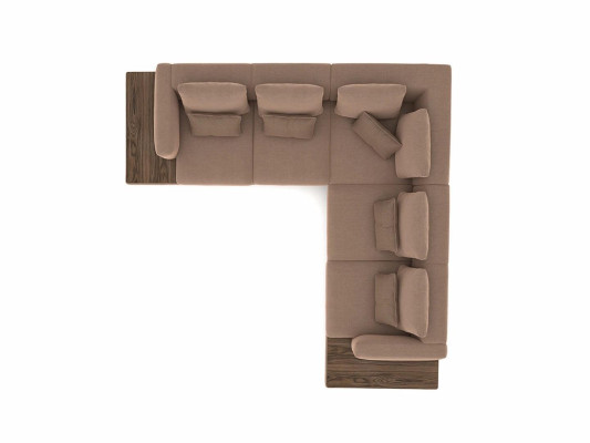 Salón Sofá de esquina Nuevo Textil Sofá Sofá en L Forma Muebles de lujo