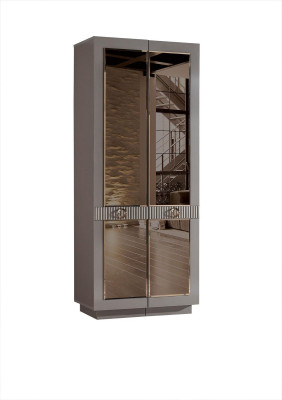 Armario de ropa Elegante Armario de lujo Moderno Beige Muebles de dormitorio