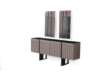 Juego de comedor moderno compuesto por aparador y 2 espejos. Conjunto perfecto de 3 piezas.