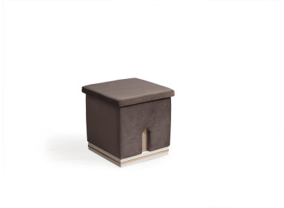 Taburete de diseñador marrón Lujo Banco Acolchado Asiento Relax Estilo Moderno nuevo