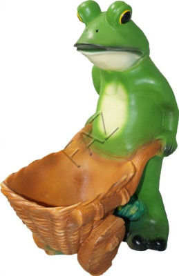 Diseño de figura de rana para jardín Estatua Escultura Figuras Esculturas Decoración c652