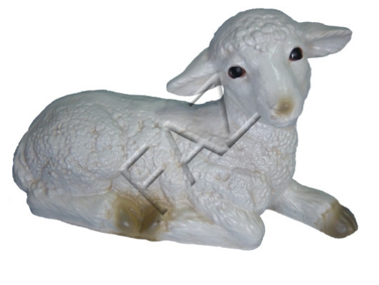 Diseño de oveja acostada figura jardín estatua escultura figuras esculturas decoración nueva