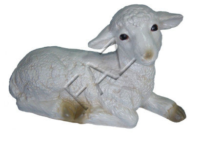 Diseño de oveja acostada figura jardín estatua escultura figuras esculturas decoración nueva