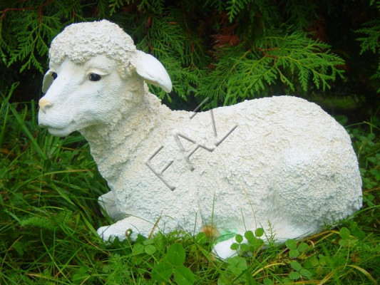 Diseño de oveja acostada figura estatua escultura de jardín decoración de figuras esculturas nuevos