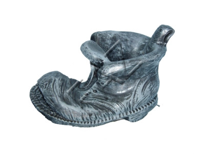 Decoración de zapatos florecientes, floreros vintage, macetas decorativas, decoración de macetas brillantes.