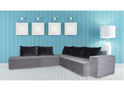 Sofá de diseñador Sofá de esquina Sofá de tela Sofá de sistema Tela Terciopelo Sofá de esquina Sofá SL Sofa 2
