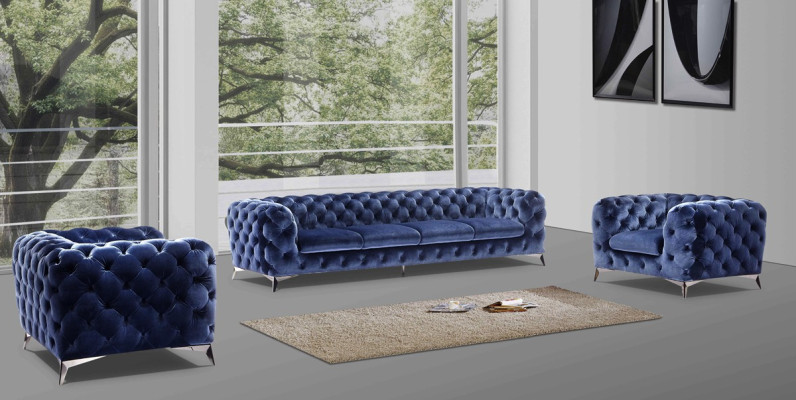 Sofá Chesterfield Chesterfield Sofá tapizado XXL Gran juego de sillones Textil 3+3 sofás de diseñador