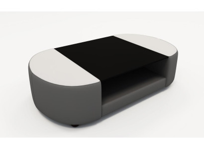 Mesa de café Diseño de sala de estar Vidrio Sofá Mesa auxiliar Mesa tapizada Mesas