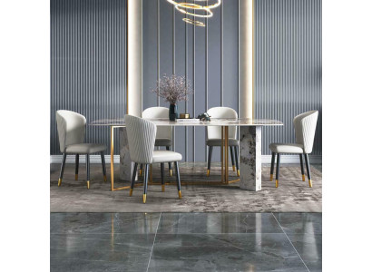 Lujo Estilo moderno de mármol Mesa Muebles Mesas Diseño de comedor Cocina