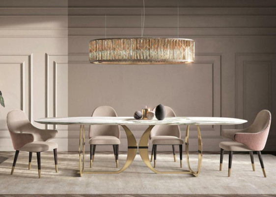 Mesa de comedor de acero inoxidable sala de estar cocina moderna mesas de diseño de metal