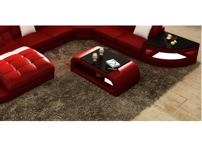 Diseño de mesa de centro de cristal mesa de vidrio mesas mesas de tapizado mesa de sala de estar muebles auxiliares.