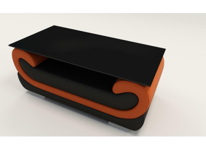 Gran diseño Mesa de vidrio Mesa auxiliar acolchada para sala de estar