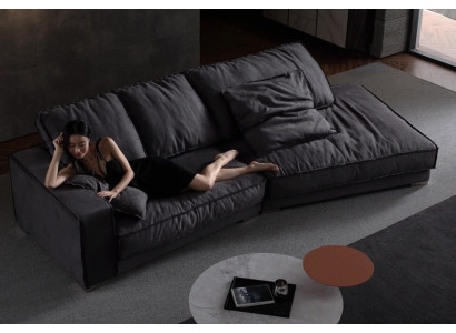Diseño en forma de L, sofás modernos de lujo, sofás esquineros nuevos, sofás de tela, cama funcional.