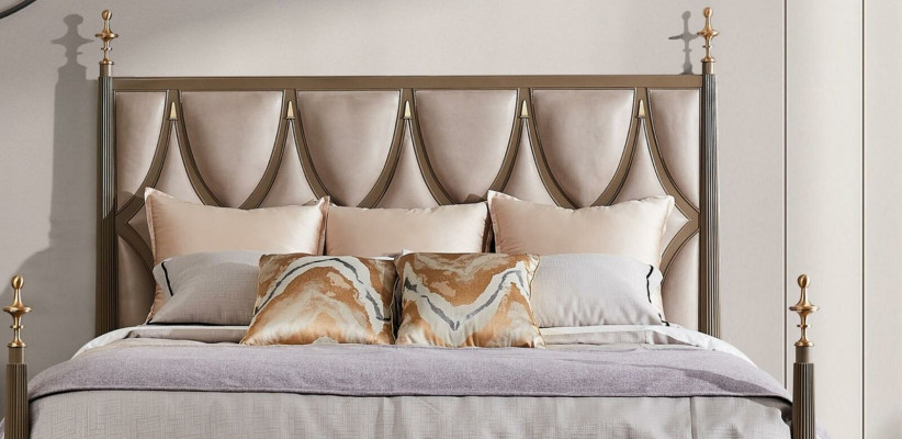 Cama 2x Mesita de noche 3 piezas Set de dormitorio Diseño Moderno Clásico Madera maciza