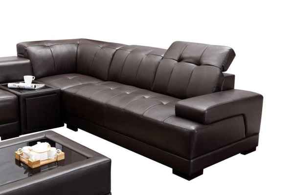 XXL sofá grande de cuero para la sala de estar, sofá en esquina, sofás, sofás, tapicería.