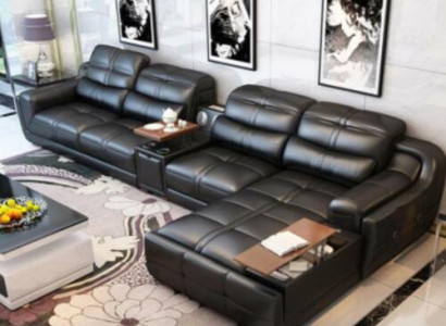 Sofá sofá esquinero en forma de L tapizado moderno asiento de relax lujo muebles paisaje de vida