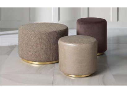 Grupo de taburetes, taburete para los pies, poliéster, asiento de sala de estar, tela beige, asiento de lujo, 3 piezas.