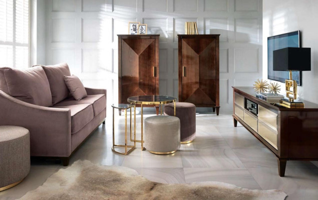 Grupo de taburetes, taburete para los pies, poliéster, asiento de sala de estar, tela beige, asiento de lujo, 3 piezas.