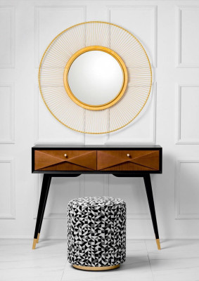 Mesa de consola mesa consola cómoda mesa auxiliar madera moderna lujo marrón diseño