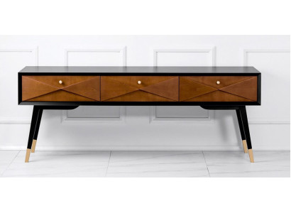 Mesa de consola consola cómoda aparador madera moderna lujo diseño marrón nuevo