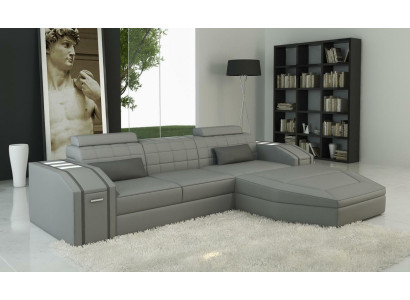 Diseño de sofá esquinero acolchado de cuero sofás conjunto de sofás de salón XXL