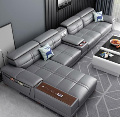 Sofá de esquina en forma de L Sofás tapizados Sofás Relax Asientos Muebles Sofá de salón Sofá de esquina.