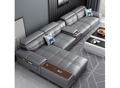 Sofá de esquina en forma de L Sofás tapizados Sofás Relax Asientos Muebles Sofá de salón Sofá de esquina.