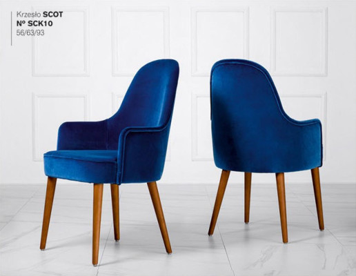 Silla de comedor Sillón Butaca Asiento 1 Plaza Sillón club Tela Azul Comedor Madera