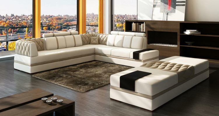 L Form xxl Diseño de salón Esquina grande Sofá esquinero Sofá Sofá Esquina