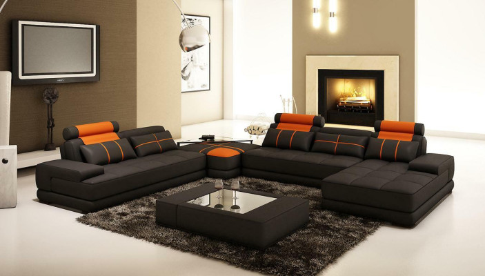XXL Sofá de diseñador, tapizado, esquinero, conjunto de esquina, sofá, sillón.