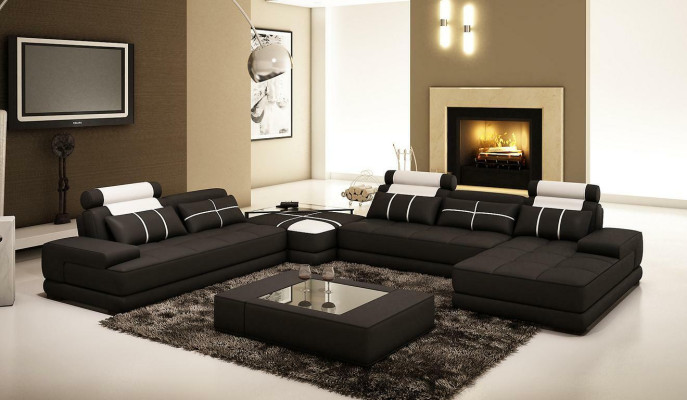 XXL Sofá de diseñador, tapizado, esquinero, conjunto de esquina, sofá, sillón.