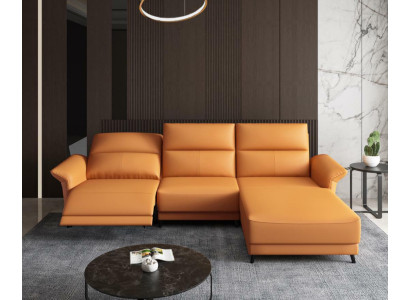 Sofá de esquina en forma de L, acolchado, moderno, relajante, de lujo, conjunto de muebles, sala de estar.