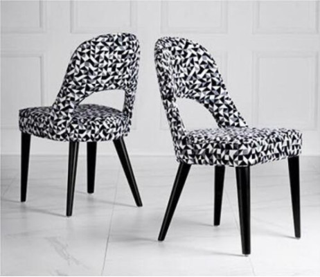 Silla de comedor Silla Sillón Asiento 1 asiento Sillón tela Moderno Comedor Madera