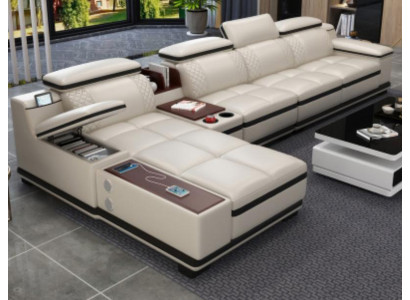 Sofá de esquina en forma de L, sofá esquinero, sofá tapizado diseño asiento, sofá sofás blanco.