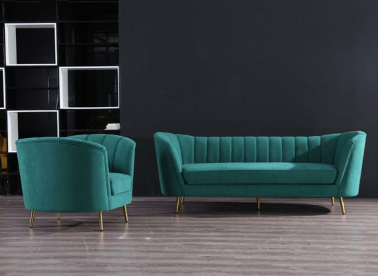 Conjunto de estar Relax de terciopelo, diseño de asientos, sofá tipo lounge, juego de sofá de 3+1 plazas.