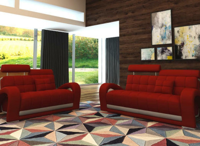 Sofá de cuero Sofá Sofá de salón 3+2 plazas Diseño Sofá moderno 2232